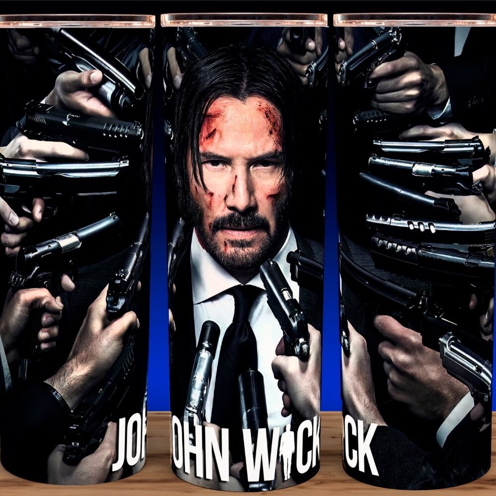 John Wick Action Hold Up Cup Mug Tumbler 20oz